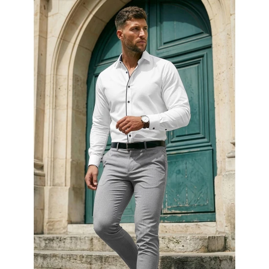 Vyriški balti marškiniai Blake Marškiniai