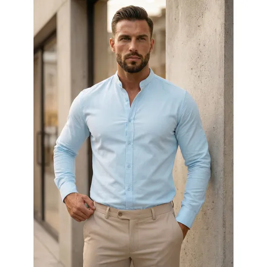 Žydri elegantiški marškiniai Milet O/V54