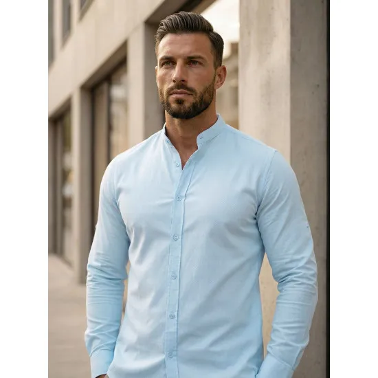 Žydri elegantiški marškiniai Milet O/V54