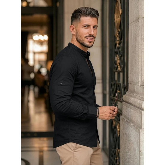 Vyriški juodos spalvos marškiniai Neo Marškiniai