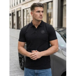 Vyriški juodi polo marškinėliai Adison