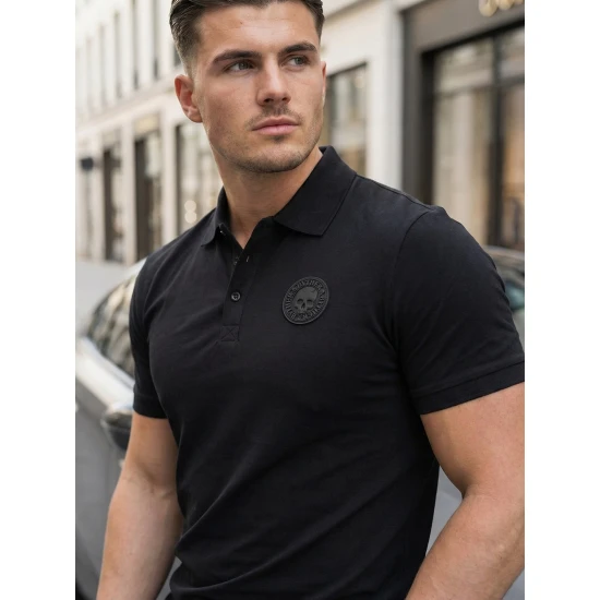 Vyriški juodi polo marškinėliai Adison POLO marškinėliai