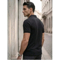 Vyriški juodi polo marškinėliai Tice