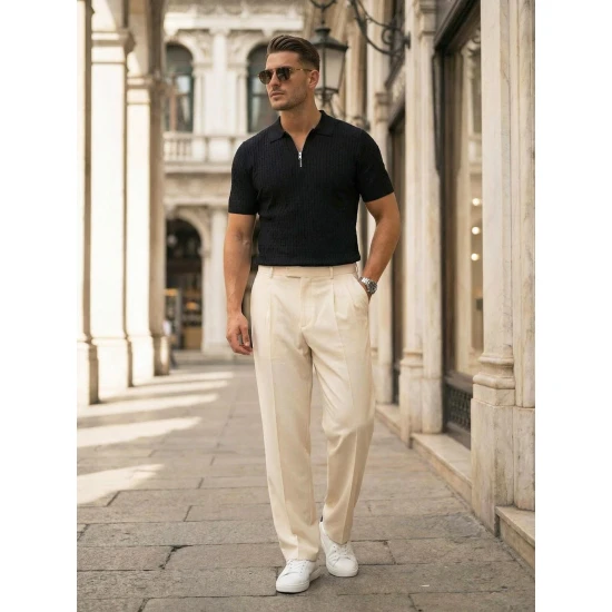 Vyriški juodi polo marškinėliai Fast POLO marškinėliai