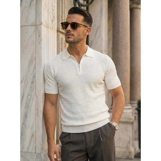 Vyriški balti polo marškinėliai Fast POLO marškinėliai