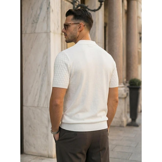 Vyriški balti polo marškinėliai Fast POLO marškinėliai