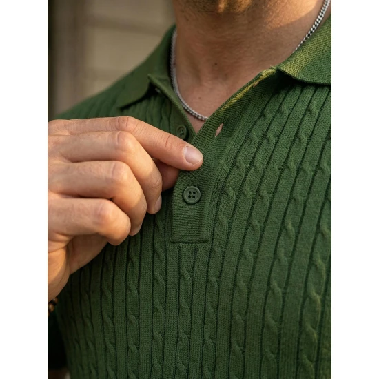 Vyriški žali polo marškinėliai Style POLO marškinėliai