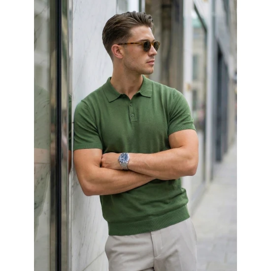 Vyriški žali polo marškinėliai Vibe POLO marškinėliai