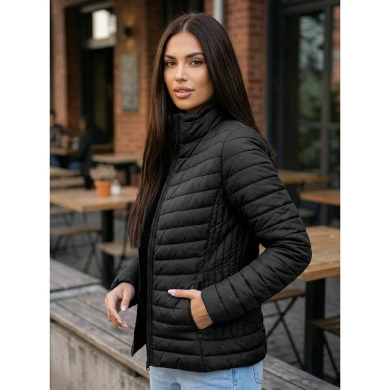 Moteriška juodos spalvos striukė Marsi Moteriškos striukės