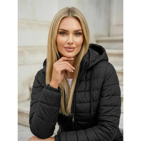 Moteriška juodos spalvos striukė Albi Moteriškos striukės