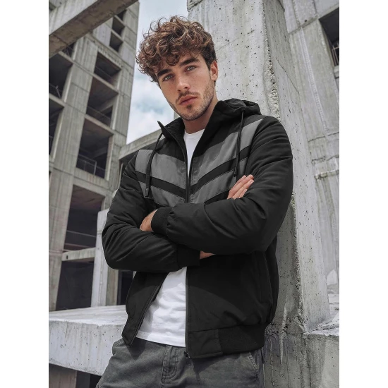 Vyriška juoda dvipusė striukė Conrad Vyriškos Striukės ir Paltai