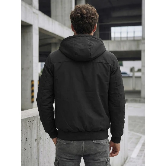 Vyriška juoda dvipusė striukė Conrad Vyriškos Striukės ir Paltai