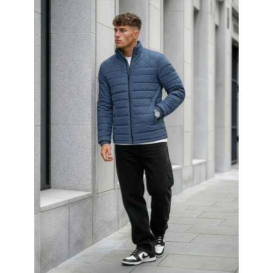 Pereinamojo laikotarpio tamsiai mėlyna striukė Gasen Vyriškos Striukės ir Paltai