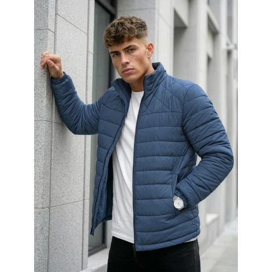 Pereinamojo laikotarpio tamsiai mėlyna striukė Gasen Vyriškos Striukės ir Paltai