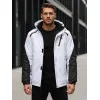 Men's white ski jacket Atlant