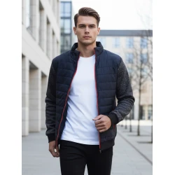 Pereinamojo laikotarpio tamsiai mėlyna striukė Trevis