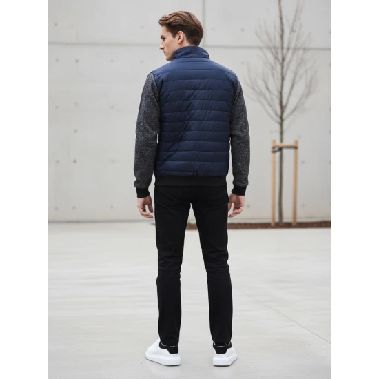 Pereinamojo laikotarpio tamsiai mėlyna striukė Trevis Rudeninės / Pavasarinės