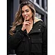 Moteriška juoda žiemniė striukė Larisa