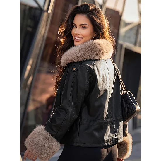 Tempo Women's Black Leather Jacket