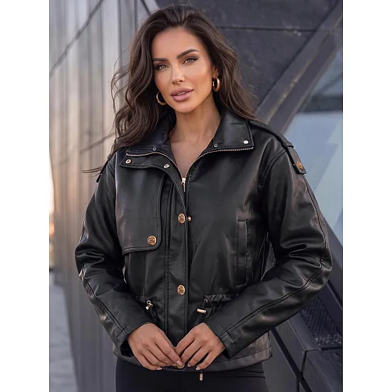 Tempo Women's Black Leather Jacket