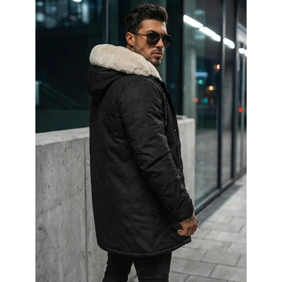 Vyriška juoda žieminė striukė zolo JS/5M120/392