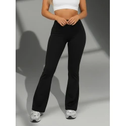 Moteriškos juodos spalvos sportinės kelnės Perla