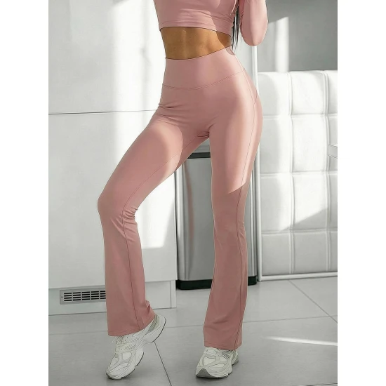 Moteriškos laisvalaikio rožinės kelnės Alin JS/17K588/7