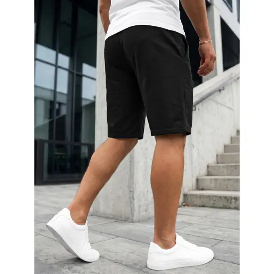 Vyriški juodi sportiniai šortai Novak JS/15K1822/3