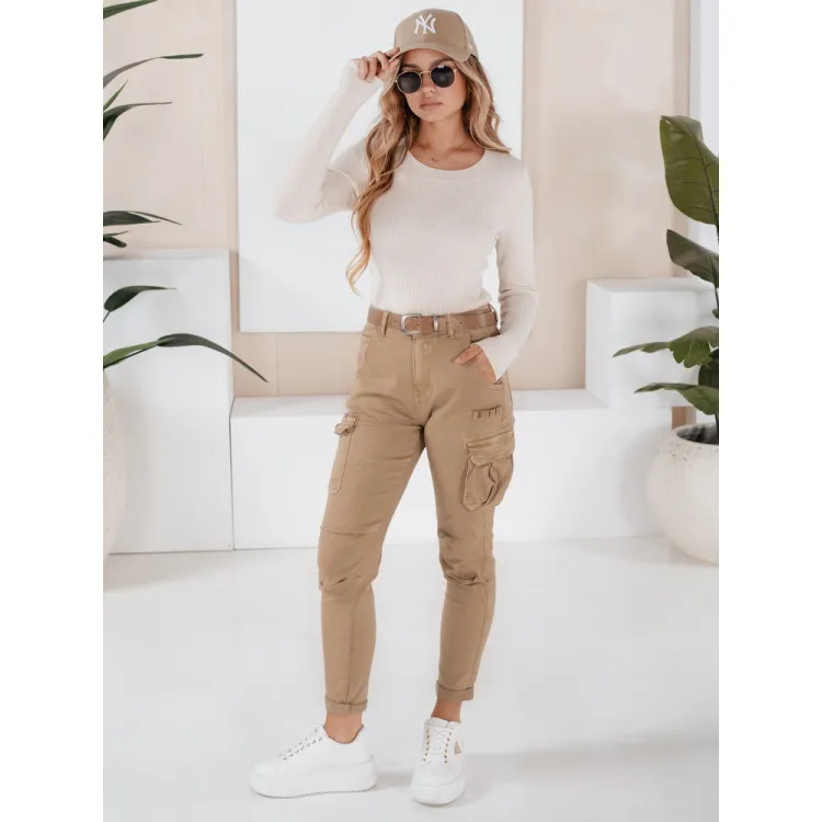 Women's brown trousers Cargo