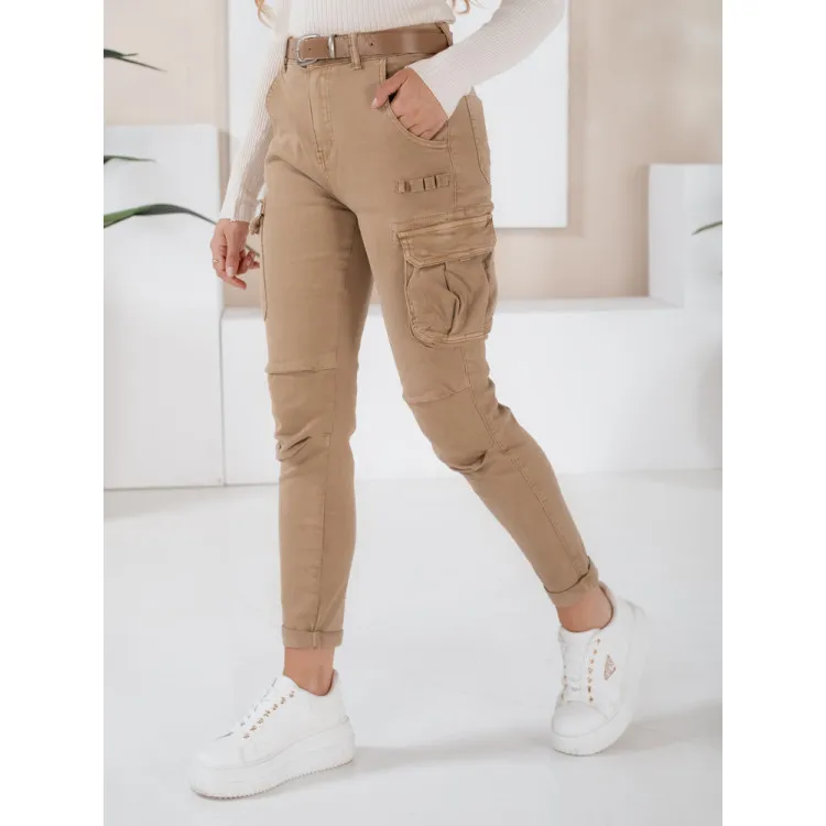 Women's brown trousers Cargo