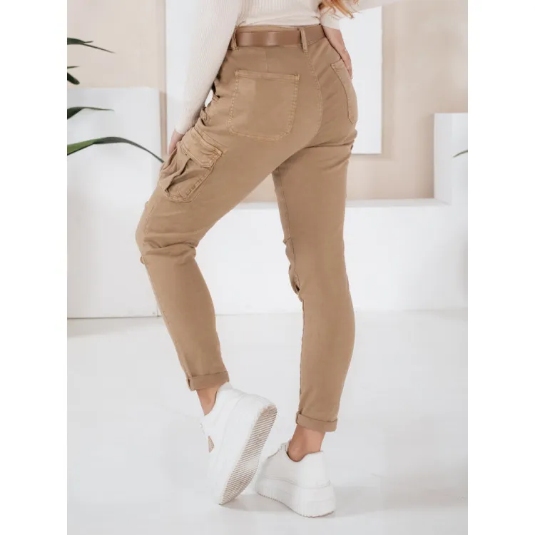 Women's brown trousers Cargo