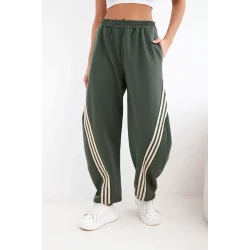 Moteriškos chaki laisvalaikio kelnės Sport