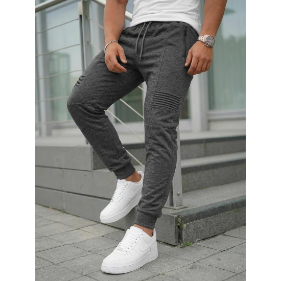 Vyriškos tamsiai pilkos kelnės Astin Laisvalaikio kelnės