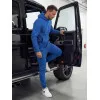 Vyriškos šviesiai mėlynos laisvalaikio kelnės Sergo Laisvalaikio kelnės