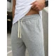 Vyriškos pilkos spalvos kelnės Base Laisvalaikio kelnės