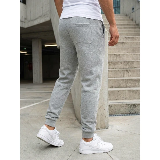 Vyriškos pilkos spalvos kelnės Base Laisvalaikio kelnės