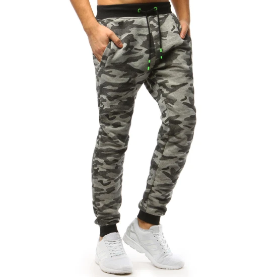 Vyriškos šviesiai pilkos kamufliažinės laisvalaikio kelnės Axel Laisvalaikio kelnės