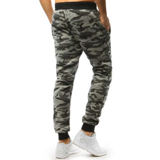 Vyriškos šviesiai pilkos kamufliažinės laisvalaikio kelnės Axel Laisvalaikio kelnės