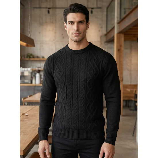 Vyriškas juodas megztinis Wilson