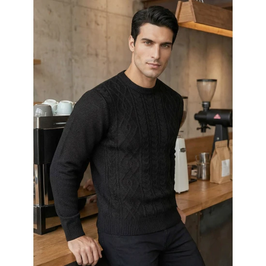 Vyriškas juodas megztinis Wilson