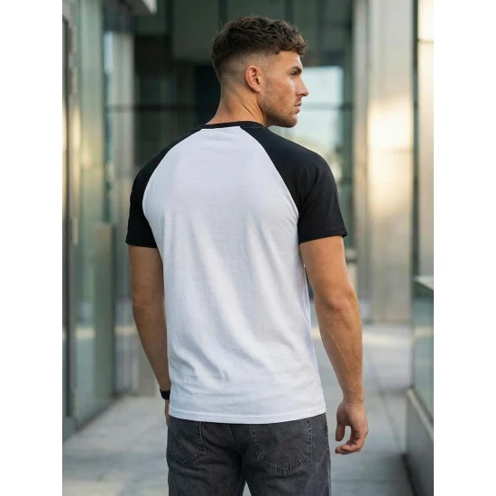 Vyriški balti-juodi marškinėliai Dilan Marškinėliai