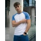 Vyriški balti/mėlyni marškinėliai Dilan Marškinėliai