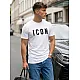 Vyriški balti marškinėliai Icon Marškinėliai su užrašais