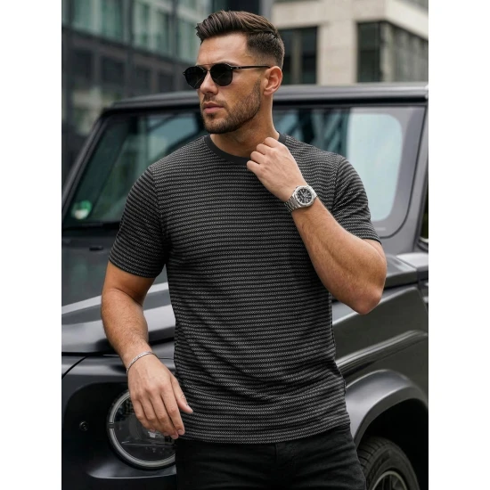 Vyriški juodi marškinėliai Cliff Marškinėliai