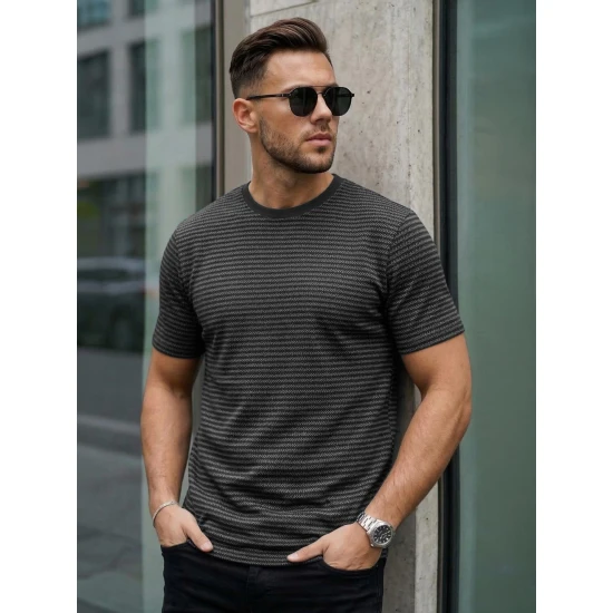 Vyriški juodi marškinėliai Cliff Marškinėliai