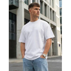 Vyriška balta oversize marškinėliai „Perfect“