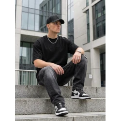 Vyriška juoda oversize marškinėliai „Perfect“