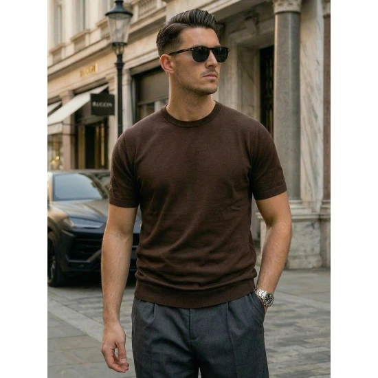 Vyriški rudi marškinėliai Summer
