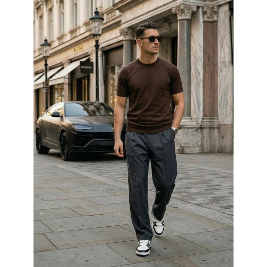 Vyriški rudi marškinėliai Summer