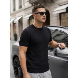 Vyriški juodi marškinėliai Comfort